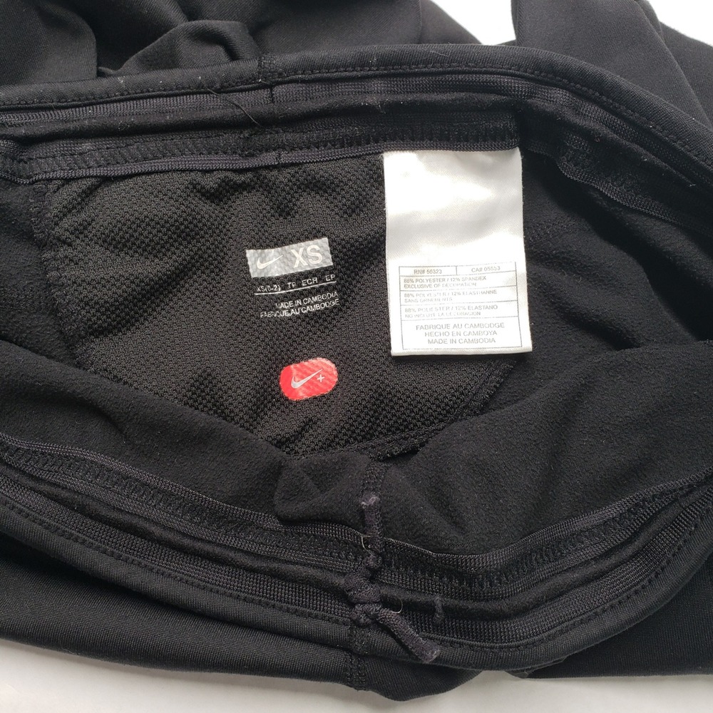 Nike Tech Running Leggings Womens XS Black Reflective Ankle Zip Workout Athletic - Picture 15 of 16